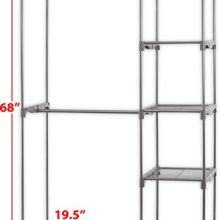Simple Houseware Freestanding Garment Organizer Closet with Cover