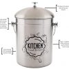 Odorless Stainless Steel Kitchen Compost Bin - Stylish and Functional Solution for a Greener Kitchen! 🌿♻️