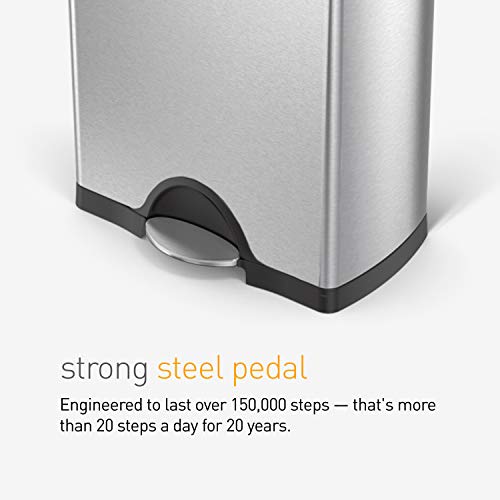 Dual Compartment Recycling Kitchen Step Trash Can