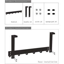 DOKU Over The Door Hook, Stainless Steel Heavy Duty