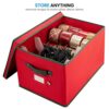 ZOBER Christmas Light Storage Box - Premium 600D Oxford