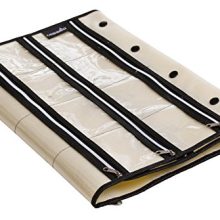 MISSLO Zippered Jewelry Organizer Hanging For Travel
