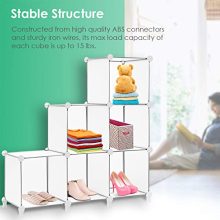 TomCare Cube Storage 6-Cube Bookshelf Closet Organizer