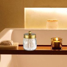 Glam Up Your Vanity: Gold Mason Jar Bathroom Organizer Essentials