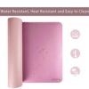 Purple/Pink Leather Desk Pad Dual Sided