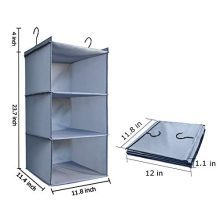DonYeco Hanging Closet Organizer, Easy Mount Foldable