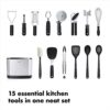 OXO Good Grips 15-Piece Everyday Kitchen Utensil Set