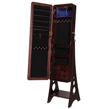 SONGMICS 8 LEDs Jewelry Cabinet Armoire