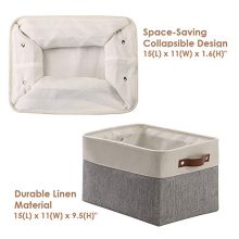 Large Fabric Storage Basket Cube W/Handles for Organizing