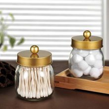 Glam Up Your Vanity: Gold Mason Jar Bathroom Organizer Essentials