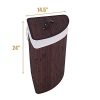 GOFLAME Corner Bamboo Laundry Hamper