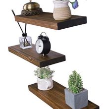 HXSWY Rustic Wood Floating Shelves Farmhouse Wooden Wall Shelves