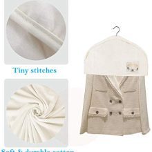 Cotton Shoulder Covers for Clothes Hanging Breathable Garment Bag Clothing Dust Protector Closet Storage
