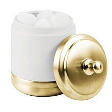 Storage Organizer Canister Jar for Cotton Balls, Swabs