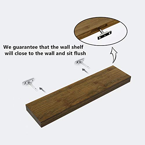 Natural Bamboo Wall Shelf Wall Mounted Shelve