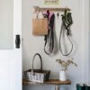 CHICVITA Arrow Wall Decor Rustic Wall Mounted Coat Rack