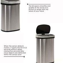 Automatic Kitchen Trash Can for Bathroom