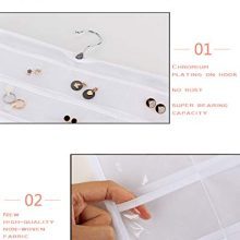 Dual-Sided Non-Woven Hanging Jewelry Organizer