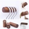 HomeDo Wooden Coat Hooks Wall Mounted