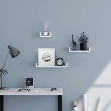 Maximize Your Space with Adhesive Floating Shelves - Set of 3 - Elevate Your Home Organization