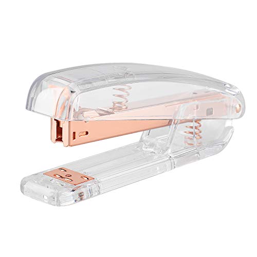 KIDMEN Rosegold Desk Accessory Kit,Set of Stapler