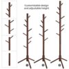 VASAGLE Coat Rack, Solid Wood Coat Stand