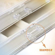 Pinkpum Acrylic Jewelry Box for Women with 3 Drawer
