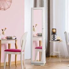 Armoire Jewelry Cabinet Standing Jewelry Organizer
