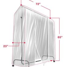 Sorbus Garment Rack Cover for Dresses, Suits, Coats, and More