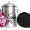 Odorless Stainless Steel Kitchen Compost Bin - Stylish and Functional Solution for a Greener Kitchen! 🌿♻️