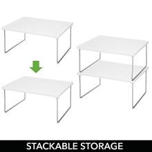 mDesign Modern Metal Closet, Cabinet
