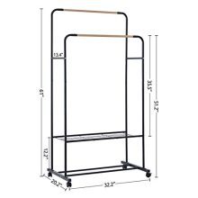 YOUDENOVA Rolling Clothing Rack on Wheels