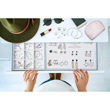 utop Stackable Velvet Jewelry Trays Organizer