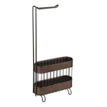 iDesign Twillo Free Standing Toilet Paper Holder and Newspaper