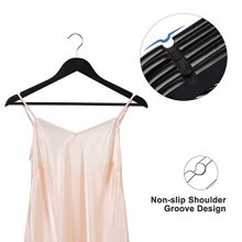 Wooden Coat Hangers Suit Hangers with Pants Bar