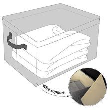 MAIMASHI Storage Basket for Shelves, 3 Pack Open Storage Bins