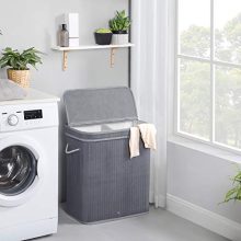 SONGMICS Double Laundry Hamper with Lid