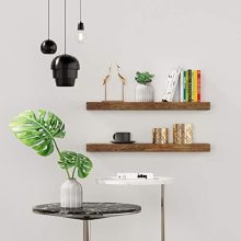 Natural Bamboo Wall Shelf Wall Mounted Shelve