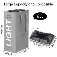 WOWLIVE 2 Pack Tall Slim Laundry Hamper
