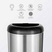 NINESTARS  Open Top Office Bathroom Trash Can