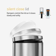 Touchless Motion Sensor Oval Trash Can - 13 Gallon Stainless Steel Bin for Clean, Odor-Free Living! 🌐♻️