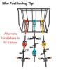 BirdRock Home 3 Bike Stand Rack with Storage