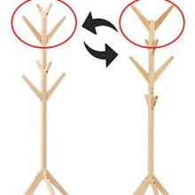 Neasyth Rubber Wood Coat Rack Entryway Standing Hall