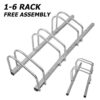 Hromee Bike Floor Parking 1-6 Rack Adjustable Bicycle Storage