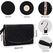 Travel Jewelry Organizer Roll with Zipper Pockets