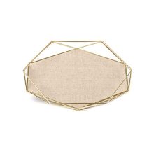 Umbra Prisma Tray, Geometric Plated Jewelry Storage