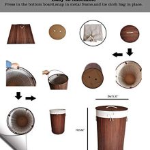 COZAYH 72L All-Natural Bamboo Laundry Hamper with Lid