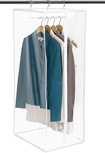 Clear Hanging Closet Organizer Durable Zippered Cover