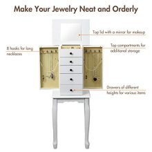 Giantex Jewelry Cabinet Armoire Box Storage Chest