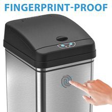 🗑️ iTouchless Pet-Proof 13 Gallon Sensor Kitchen Trash Can - The Ultimate Hygienic Solution for Mess-Free Waste Disposal! ♻️🐾